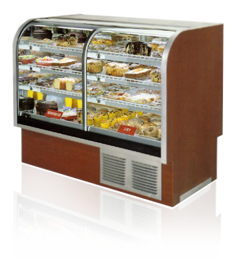 Antibacterial Glass Cabinet of Food and Beverage Showcase